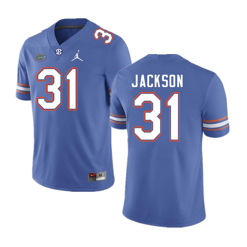 Florida Gators #31 Evan Jackson College Football Jerseys Stitched-Royal